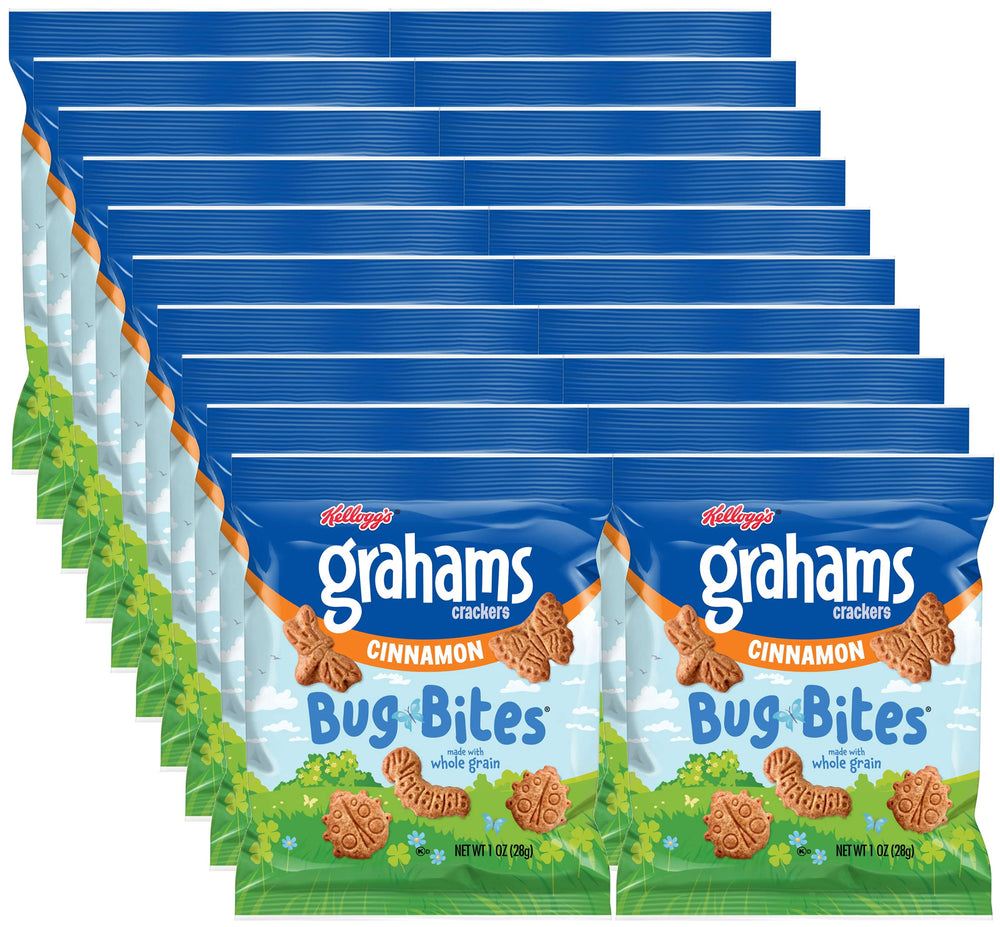 Kellogg's paquete frontal mostrando 20 bolsitas, ideal para despensa