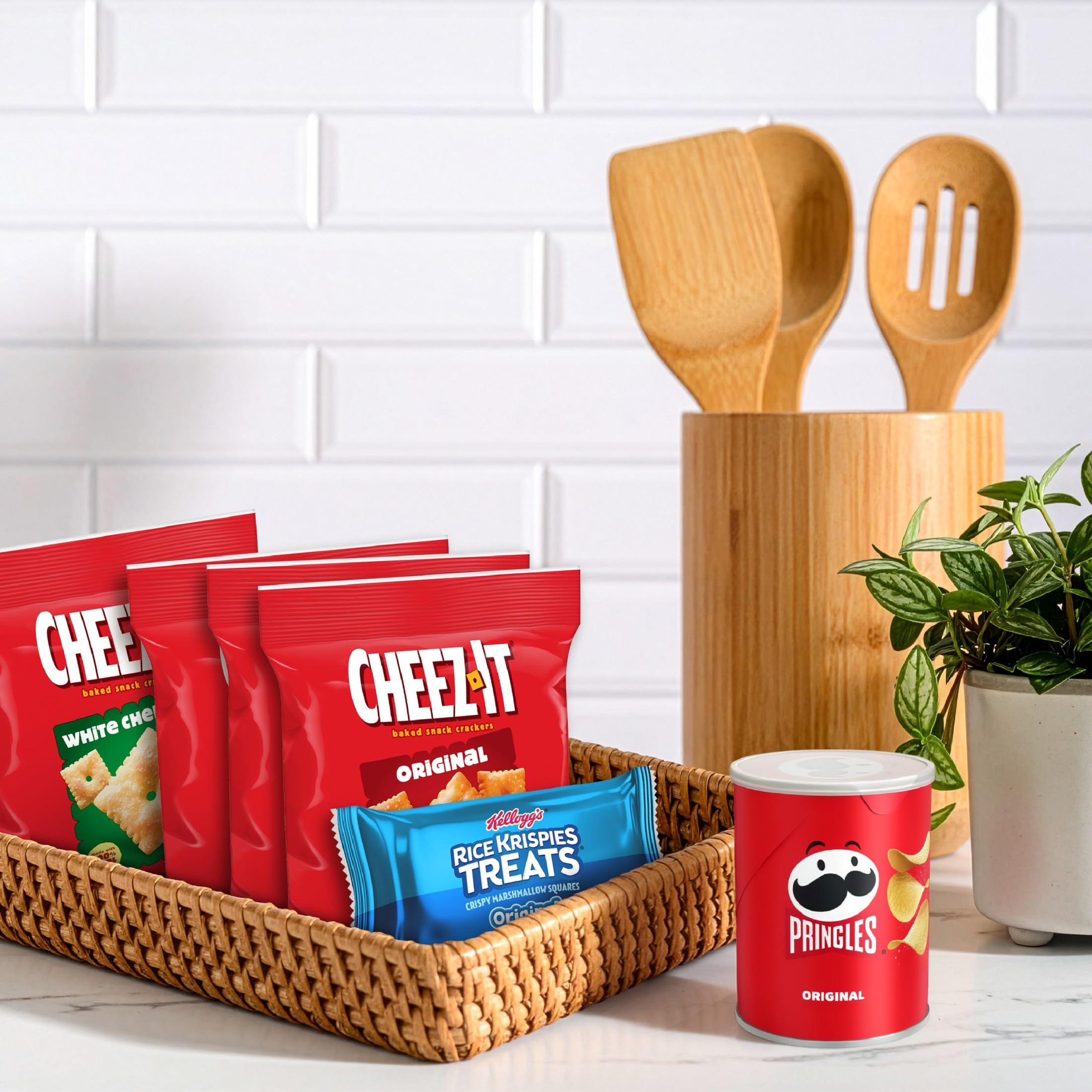 Kellogg's lonchera abierta con snacks listos para escuela o trabajo