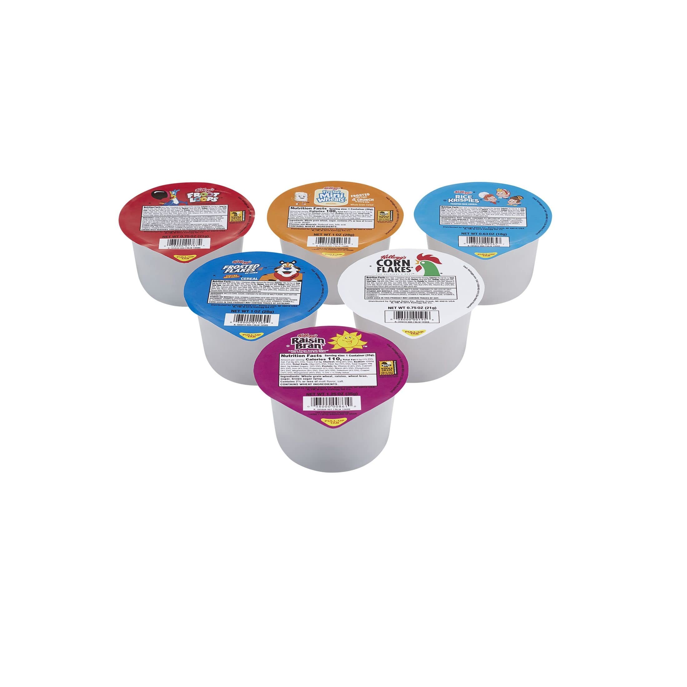 Kellogg's vasos en una lonchera escolar, conveniencia y variedad para niños