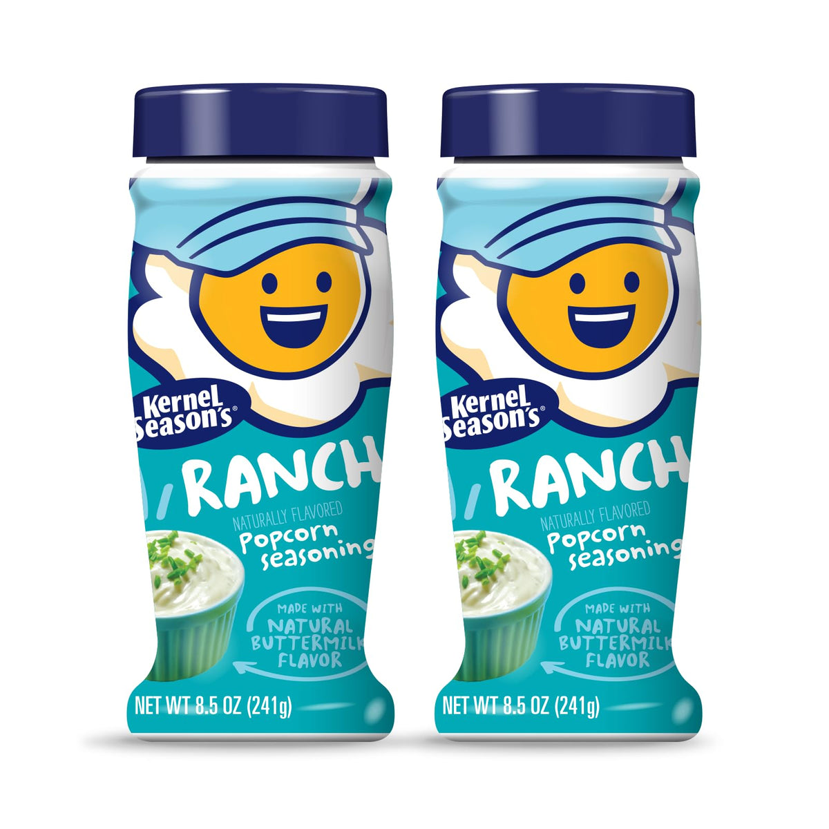 Kernel Season's frasco frontal mostrando etiqueta y tamaño 8.5 oz, ideal para despensa