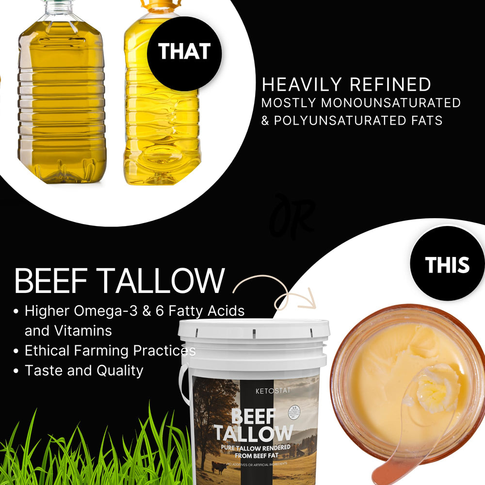 Ketostat comparación tamaño con balde para visualizar volumen y ahorro
