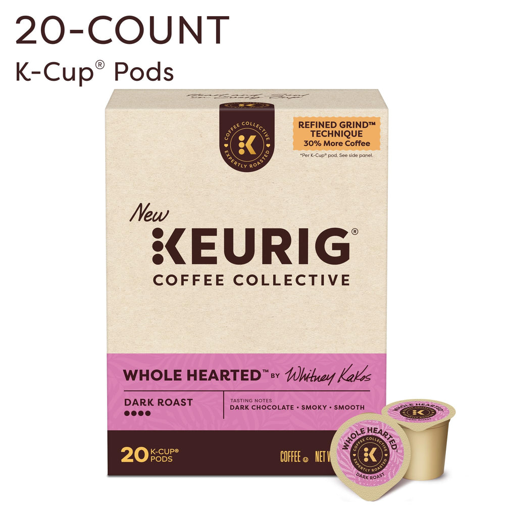 KEURIG COFFEE COLLECTIVE detalle de una cápsula que resalta calidad y sellado intacto