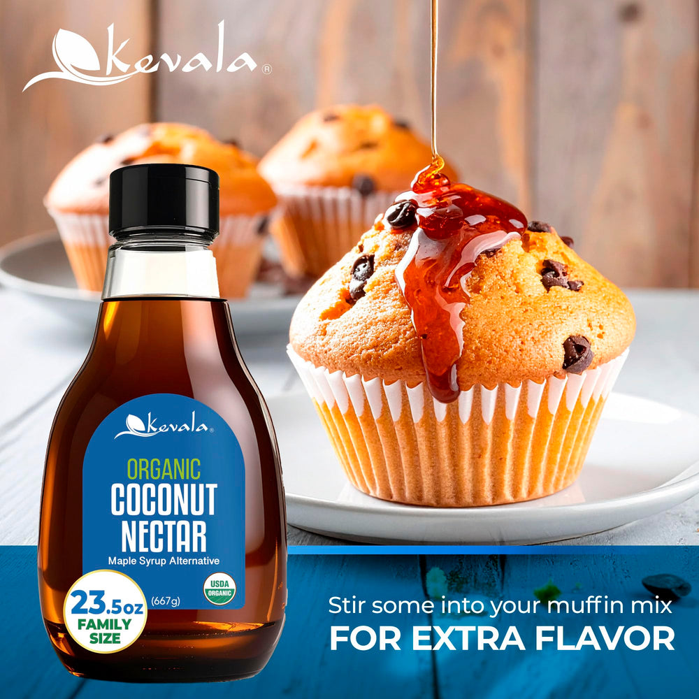 kevala etiqueta con sellos USDA Organic y kosher confirmando calidad