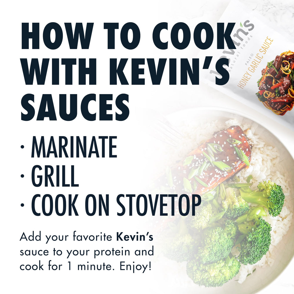 Kevin's Natural Foods frascos lado a lado para comparar tamaño y porciones prácticas