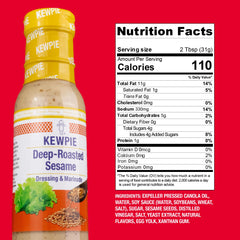 Kewpie textura cremosa del aderezo resaltando sésamo tostado