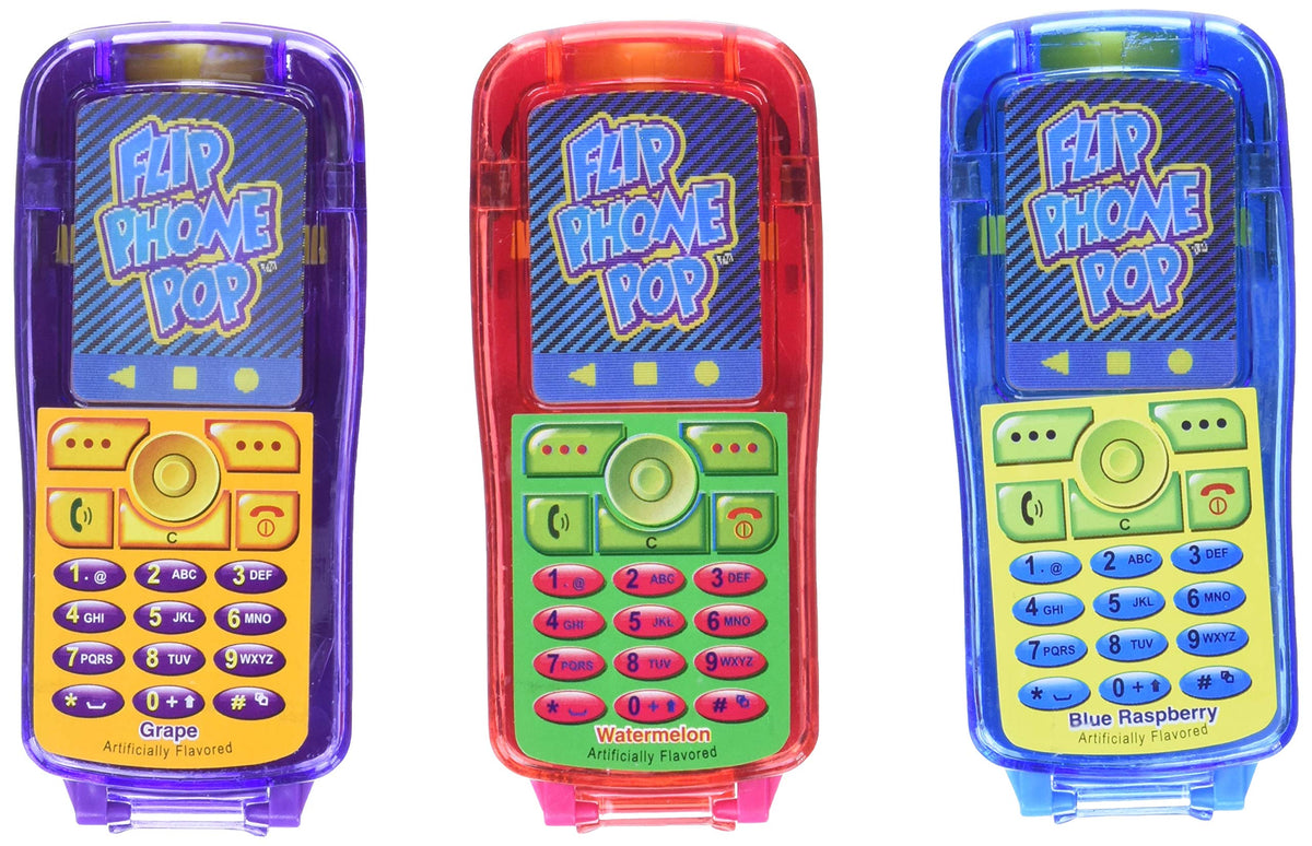 Kidsmania paleta Flip Phone Pop frontal mostrando forma divertida y atractivo