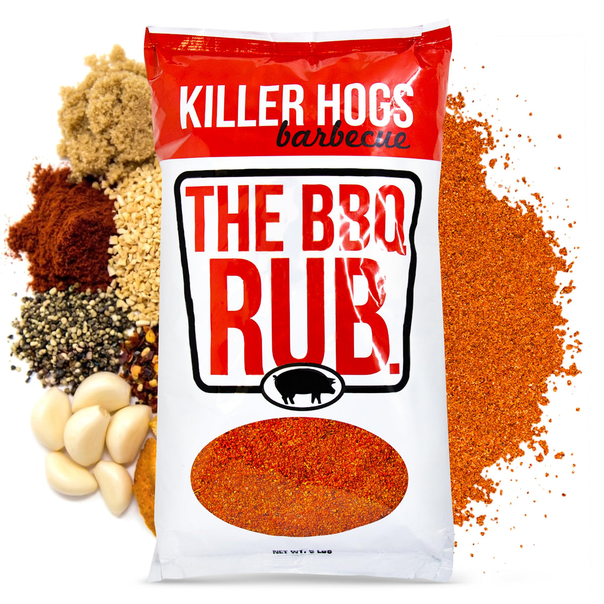 Killer Hogs envase frontal que muestra el tamaño y marca, facilita compra informada