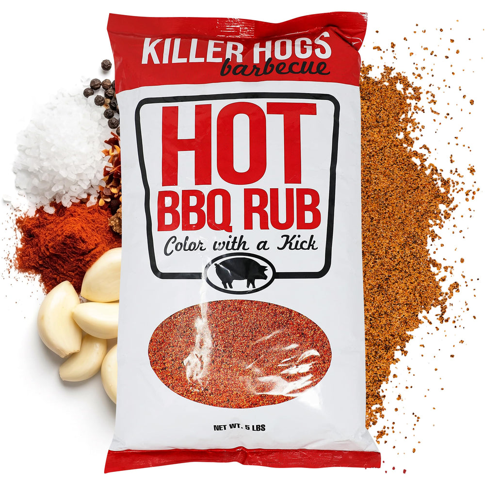 Killer Hogs frente del paquete 5 lb muestra envase resistente y uso frecuente