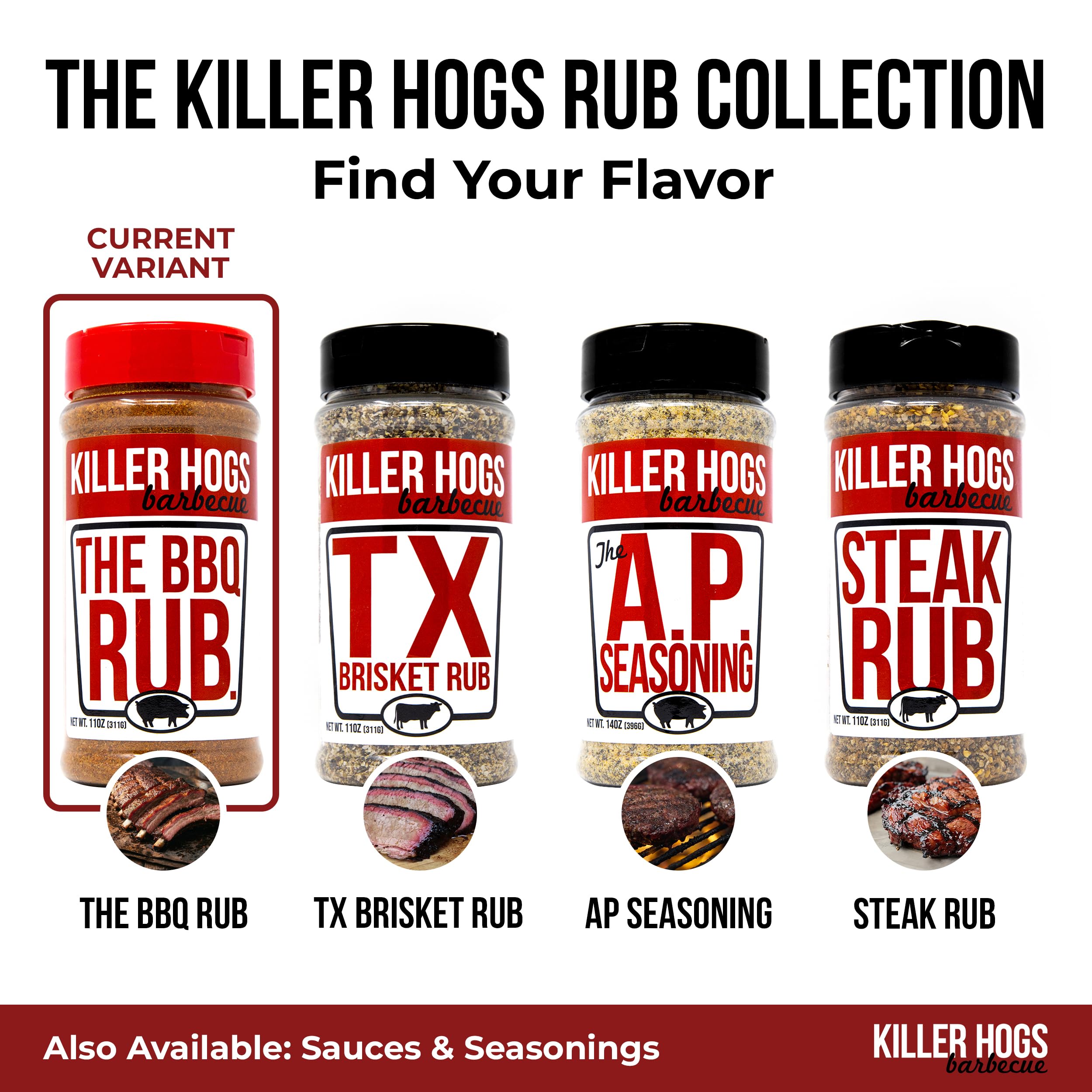 Killer Hogs sazonado en hamburguesa dorada que ilustra sabor balanceado y caramelización