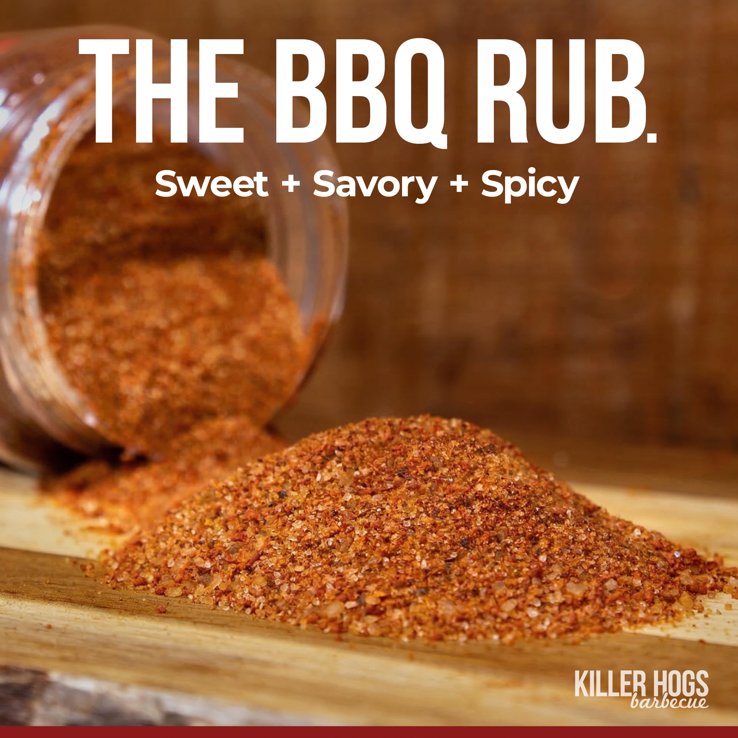 Killer Hogs textura del rub en primer plano que revela granulosidad ideal para adherencia