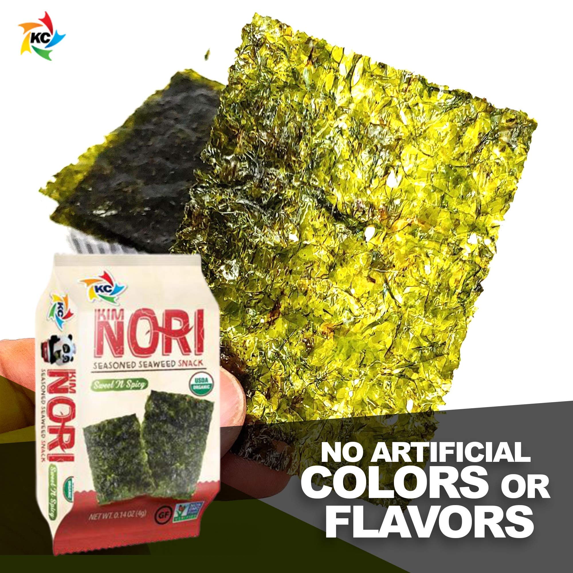 KIMNORI snack sobre mesa de oficina como alternativa saludable