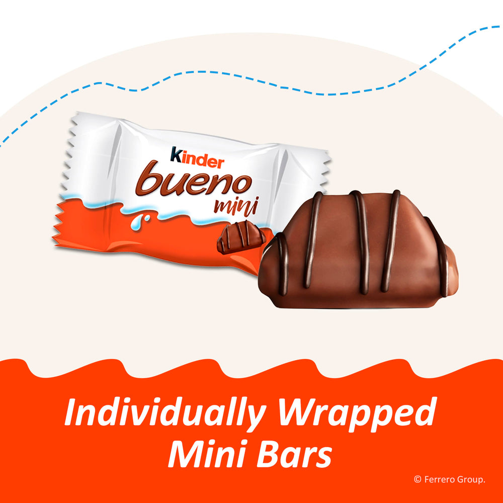 Kinder Bueno mini en pausa de estudio acompañando café para un snack rápido
