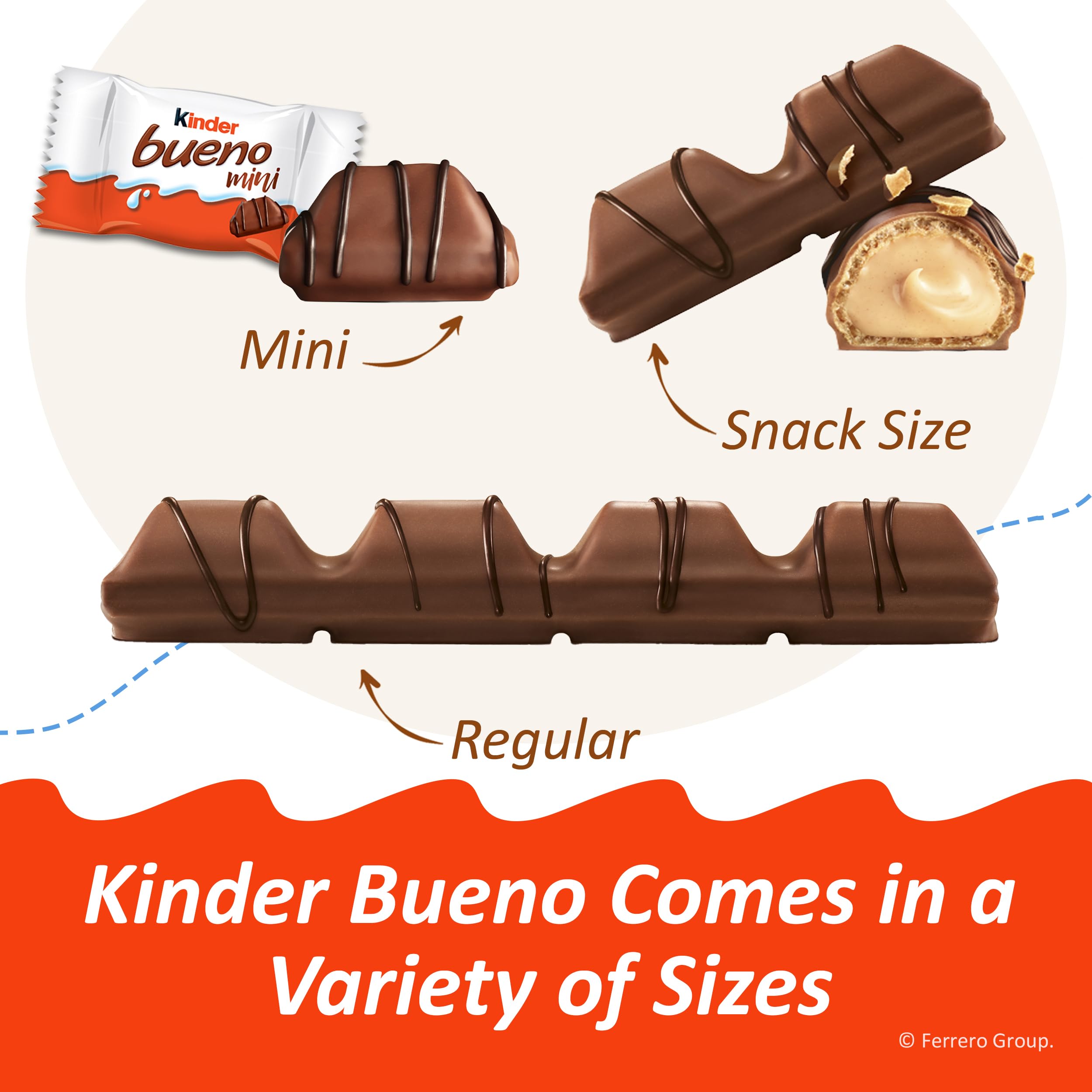 Kinder Bueno etiqueta con información y fecha para validar conservación