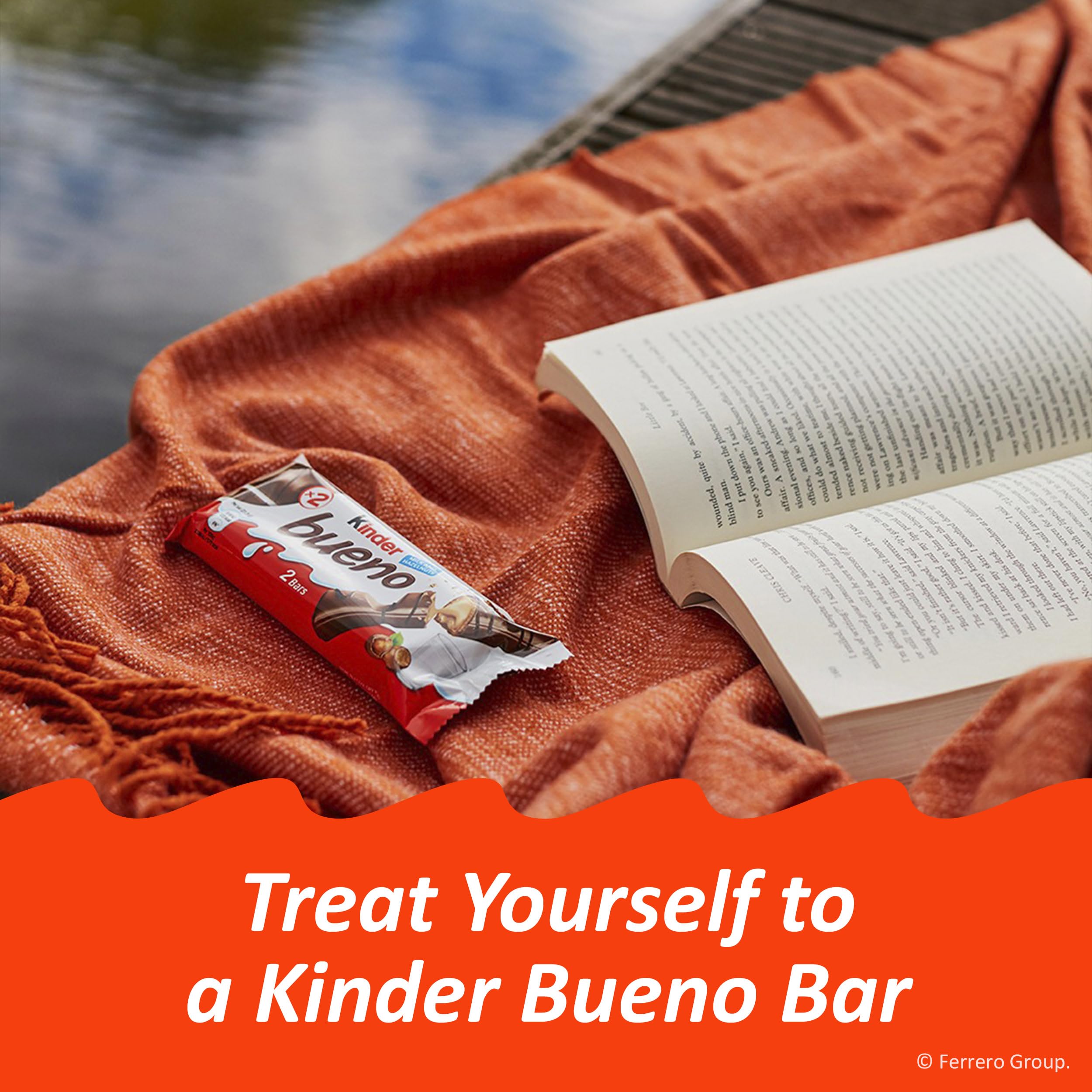 Kinder Bueno envueltos individualmente para fácil transporte y control de porciones