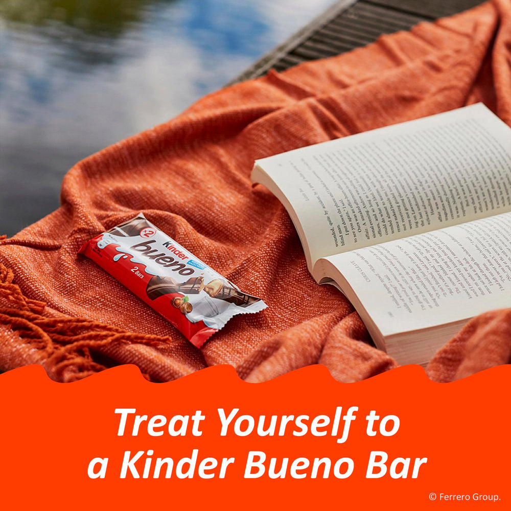 Kinder Bueno envueltos individualmente para fácil transporte y control de porciones