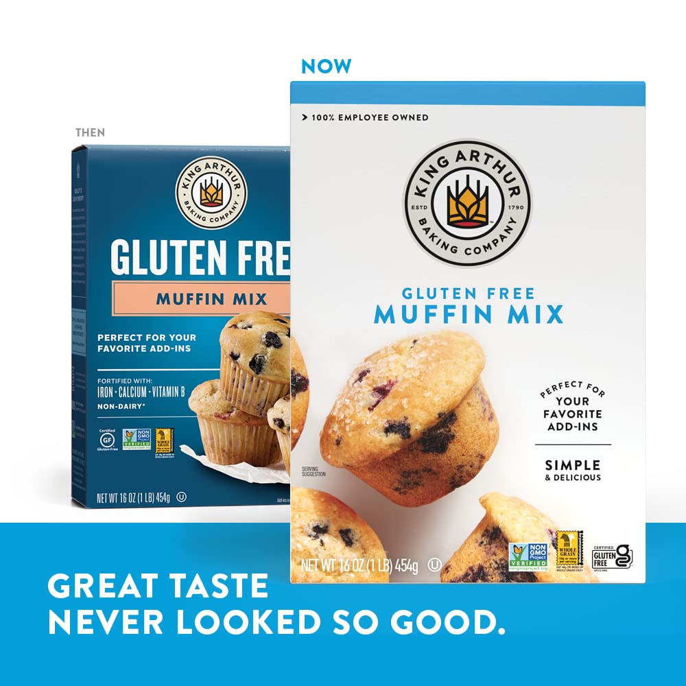 King Arthur etiqueta con certificaciones GFCO y Non-GMO visibles