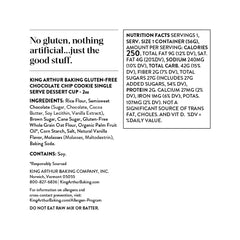 King Arthur vista del polvo en sobre mostrando textura y facilidad de preparación