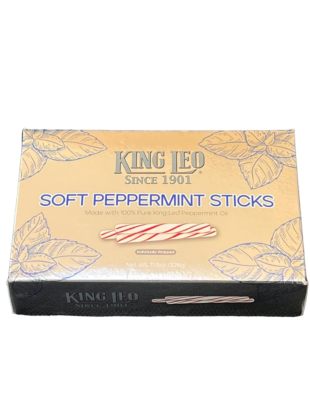 King Leo caja abierta con palitos alineados, ideal para servir en reuniones