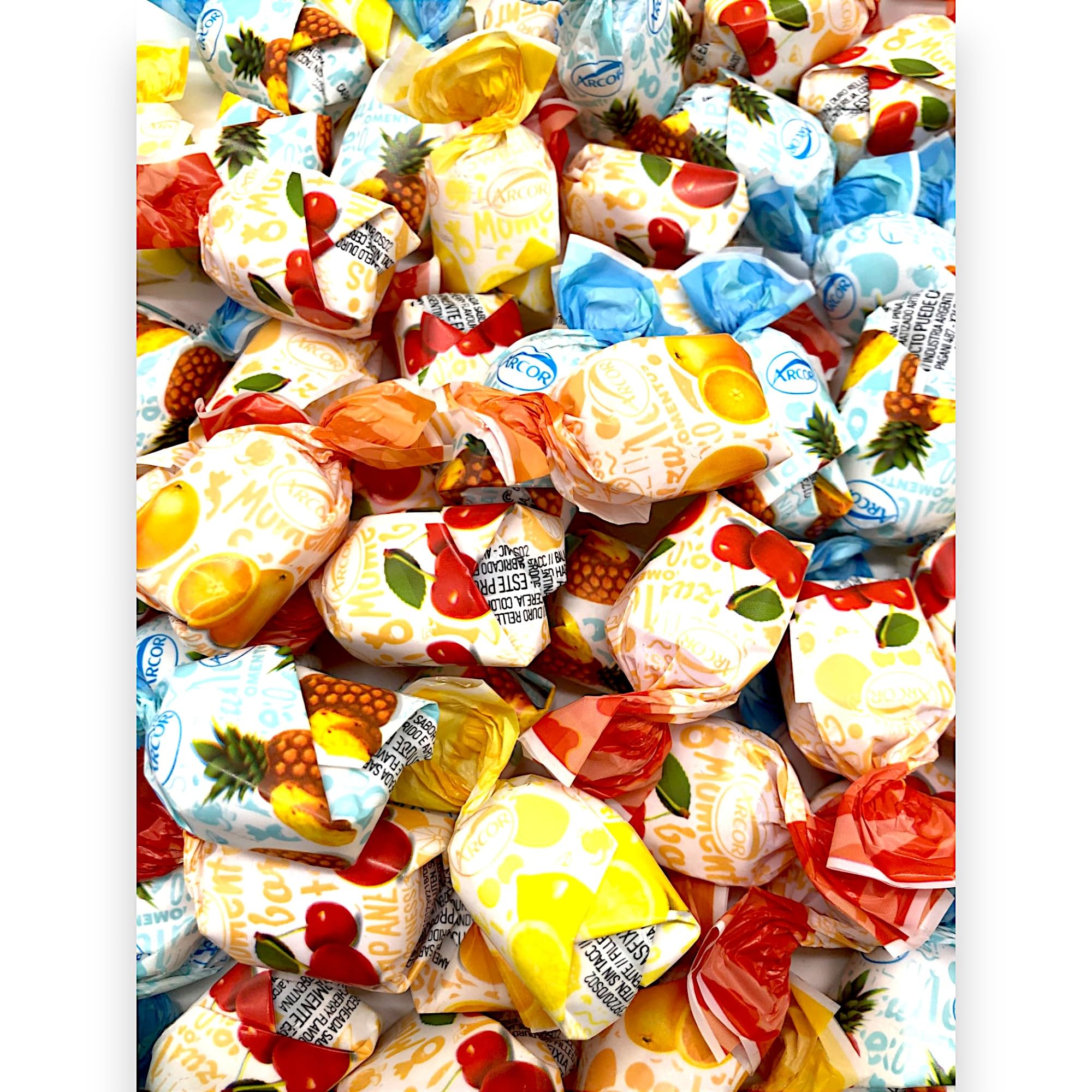 KLUB BULK primer plano del caramelo con relleno frutal visible