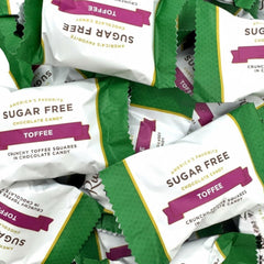 KLUB BULK empaque frontal del chocolate toffee sin azúcar, placer sin culpa