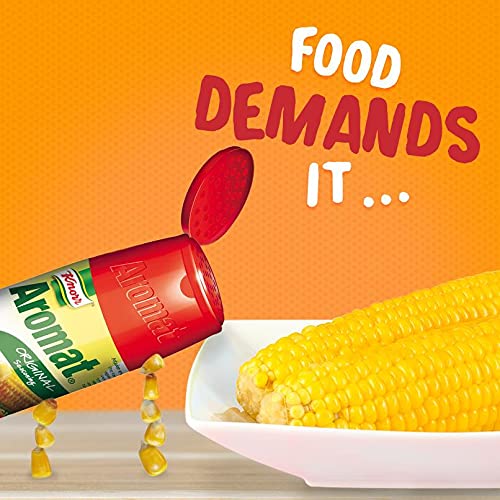 Knorr Aromat etiqueta con información del producto y origen importado