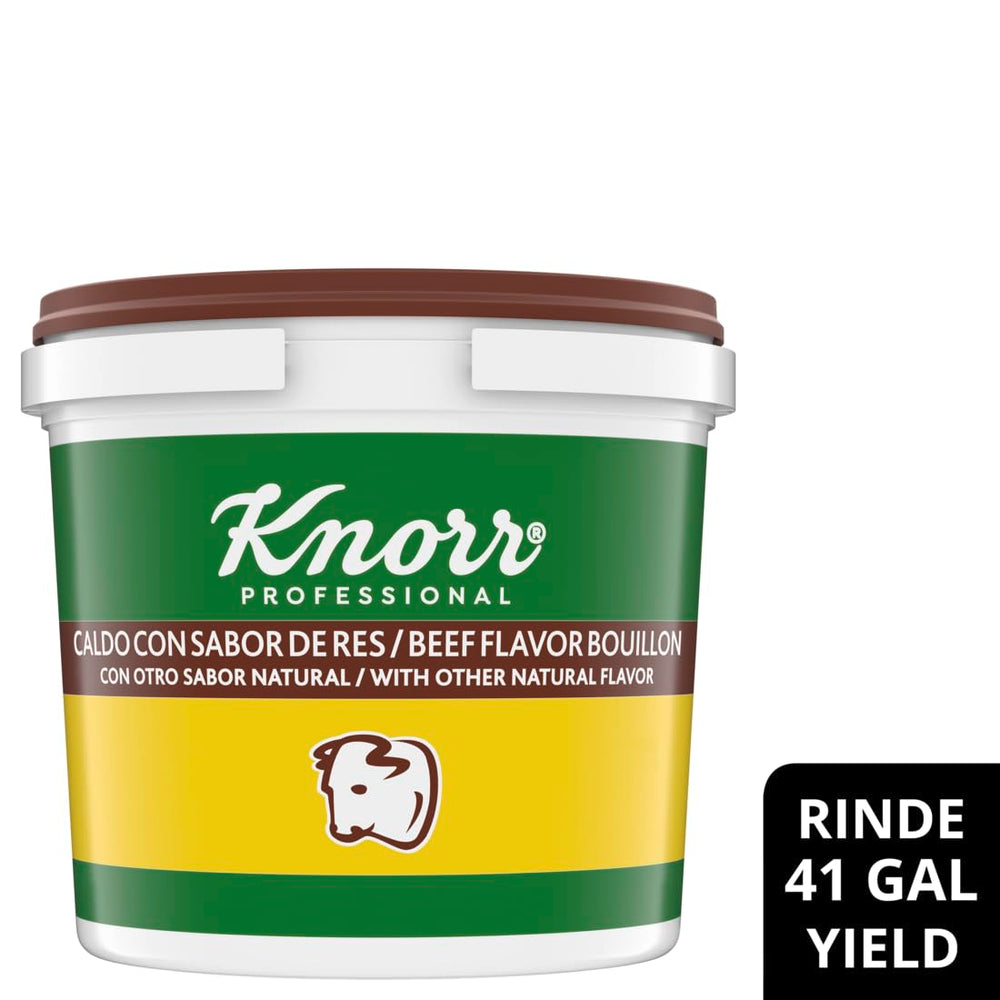 Knorr envase abierto con cucharón para dosificar y mantener frescura