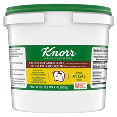 Knorr envase frontal grande demostrando presentación profesional y conveniencia
