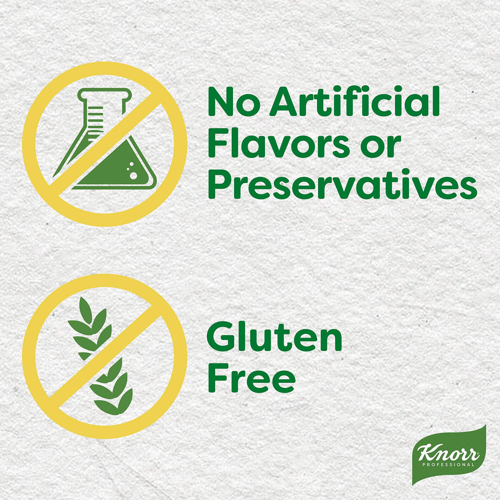 Knorr comparación de tamaño mostrando el volumen que rinde