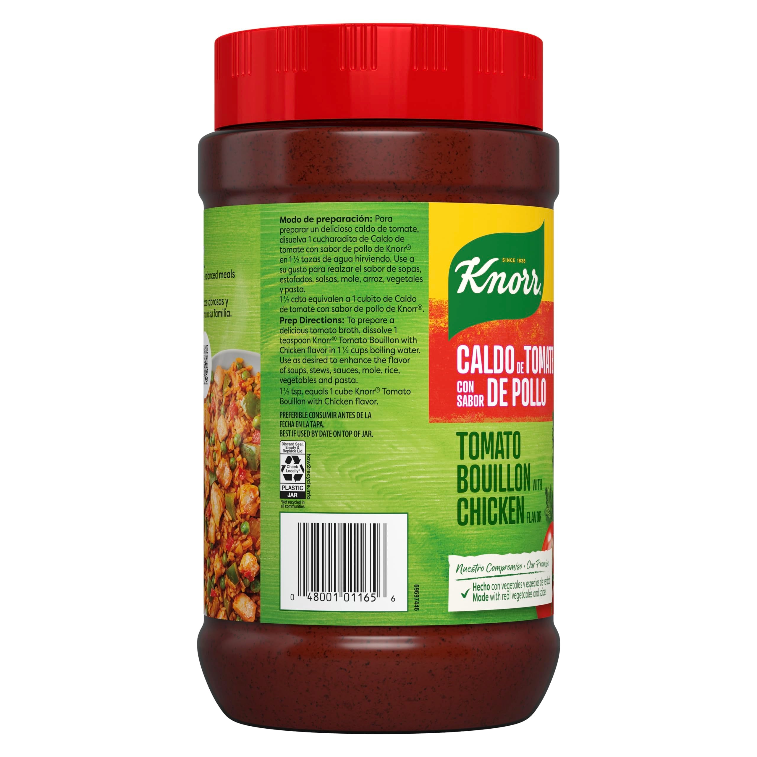 Knorr cucharada medidora mostrando dosificación fácil y precisa