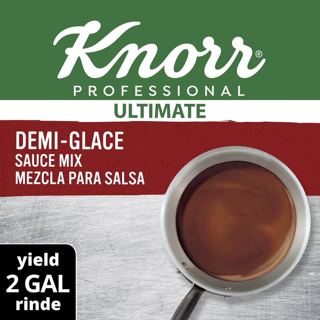 Knorr detalle de etiqueta con instrucciones y ventaja de uso rápido