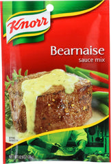 Knorr sobre Béarnaise al frente mostrando paquete y utilidad rápida