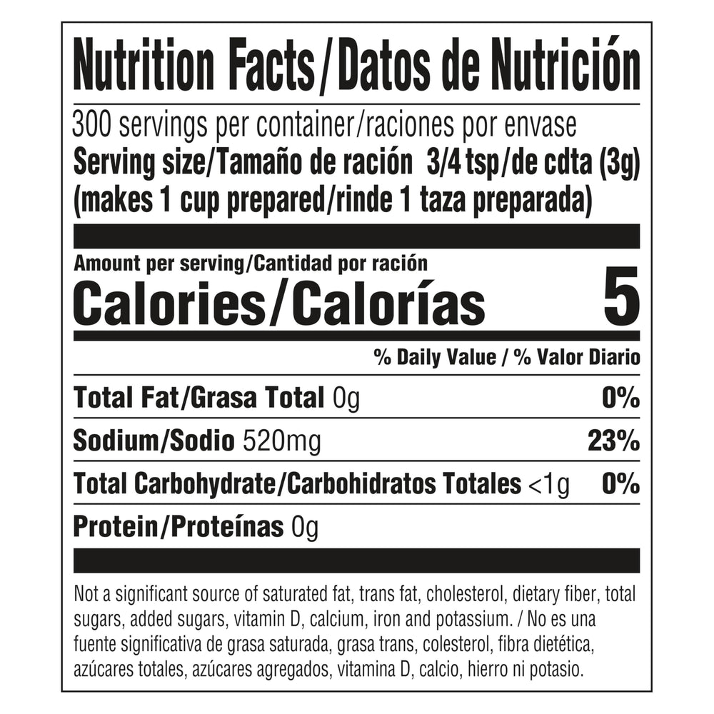 Knorr detalle de gránulos de caldo resaltando disolución rápida y textura fina