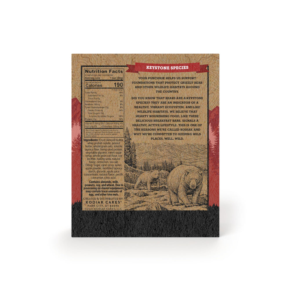 Kodiak Cakes barrita desempaquetada mostrando textura suave y apetecible para consumir