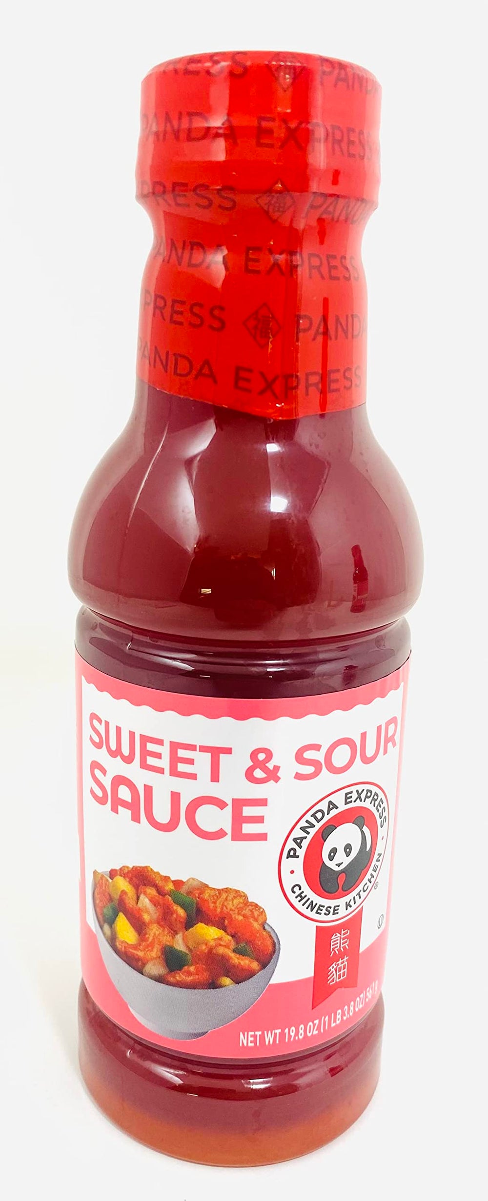 KOKOBUNCH Panda Express salsa en uso como dip para rollitos mostrando conveniencia