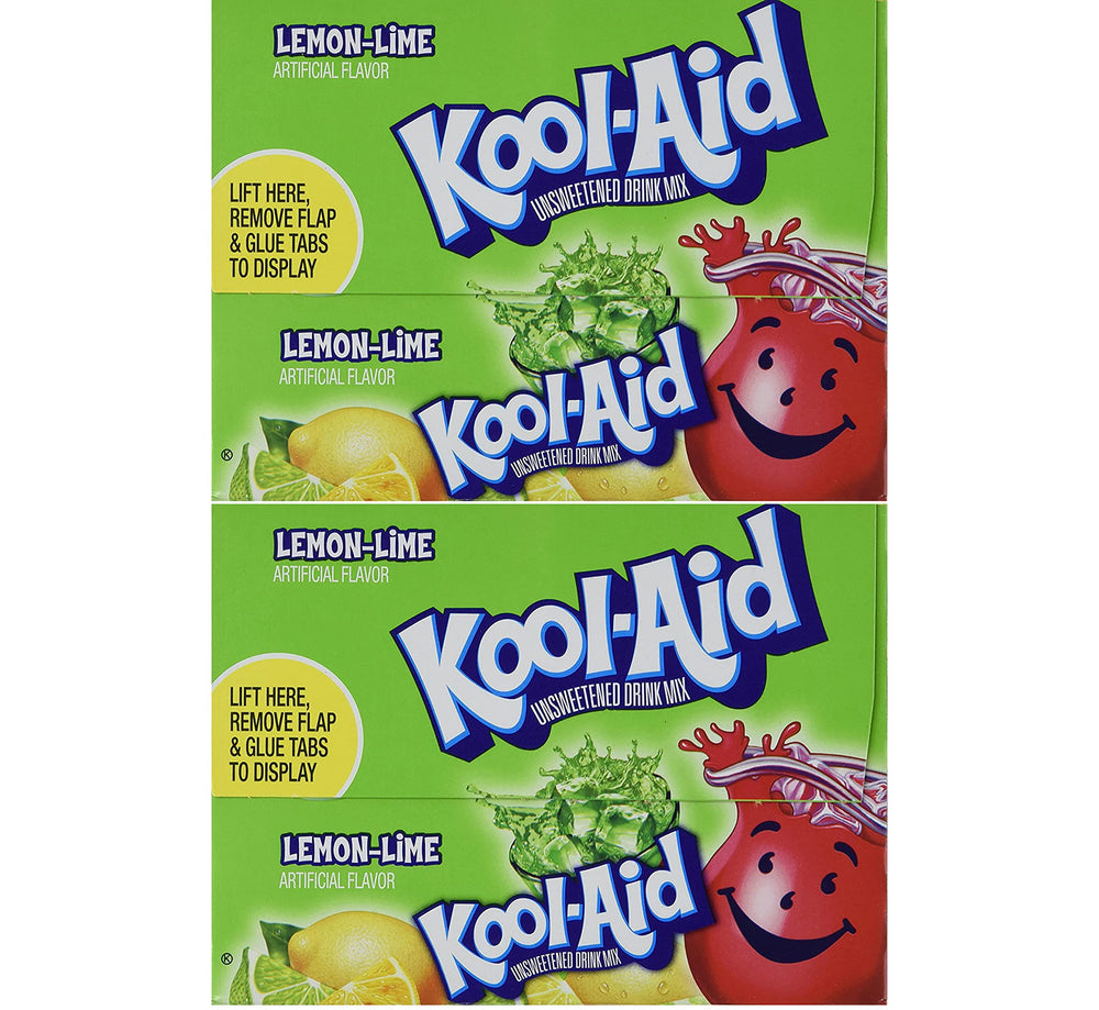 Kool-Aid sobre frontal mostrando el empaque y facilidad de uso