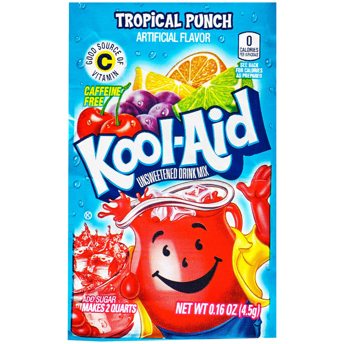 Kool-Aid paquete frontal mostrando diseño y cantidad, ideal para abastecer eventos
