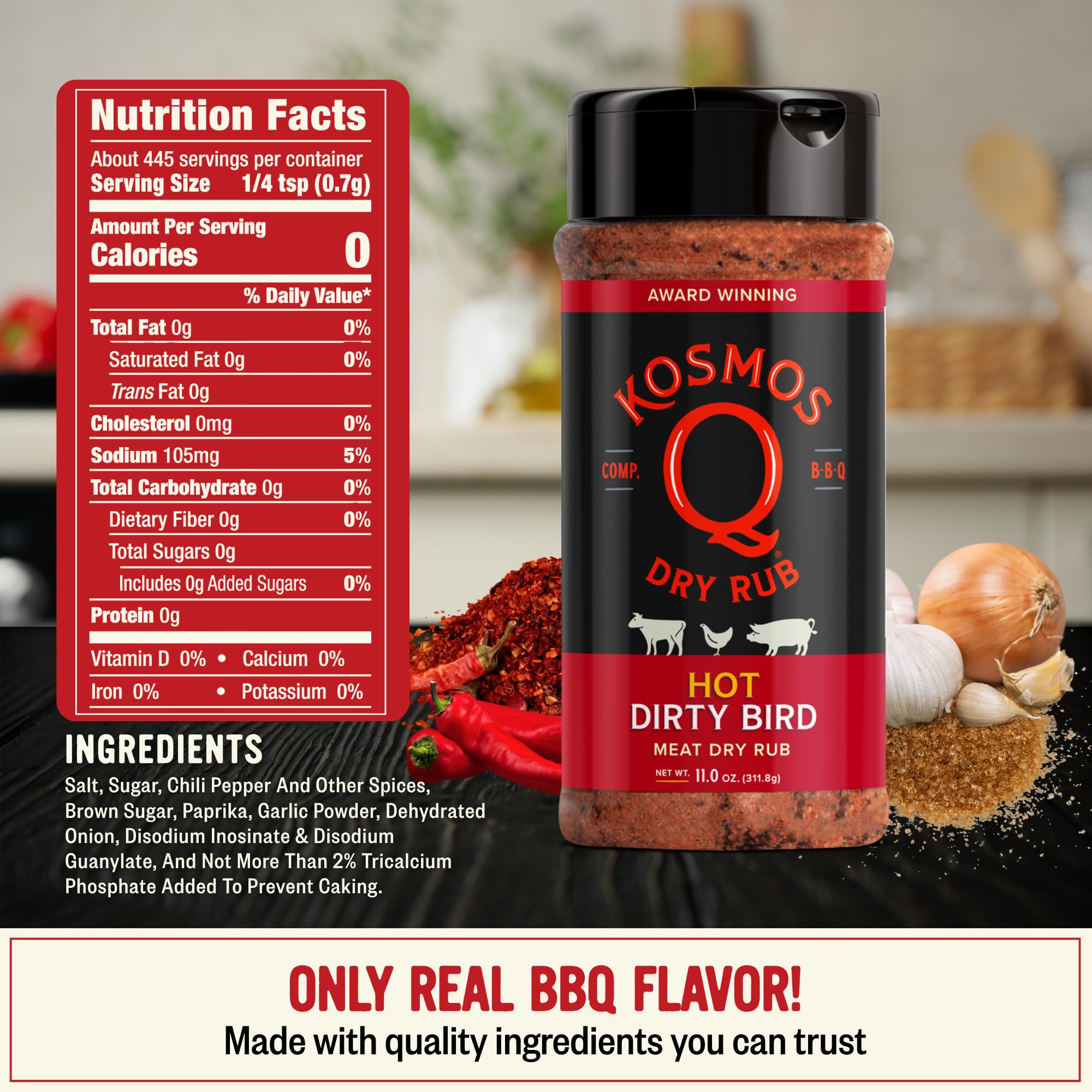 Kosmos Q Hot Dirty Bird dosificador abierto, aplicación controlada