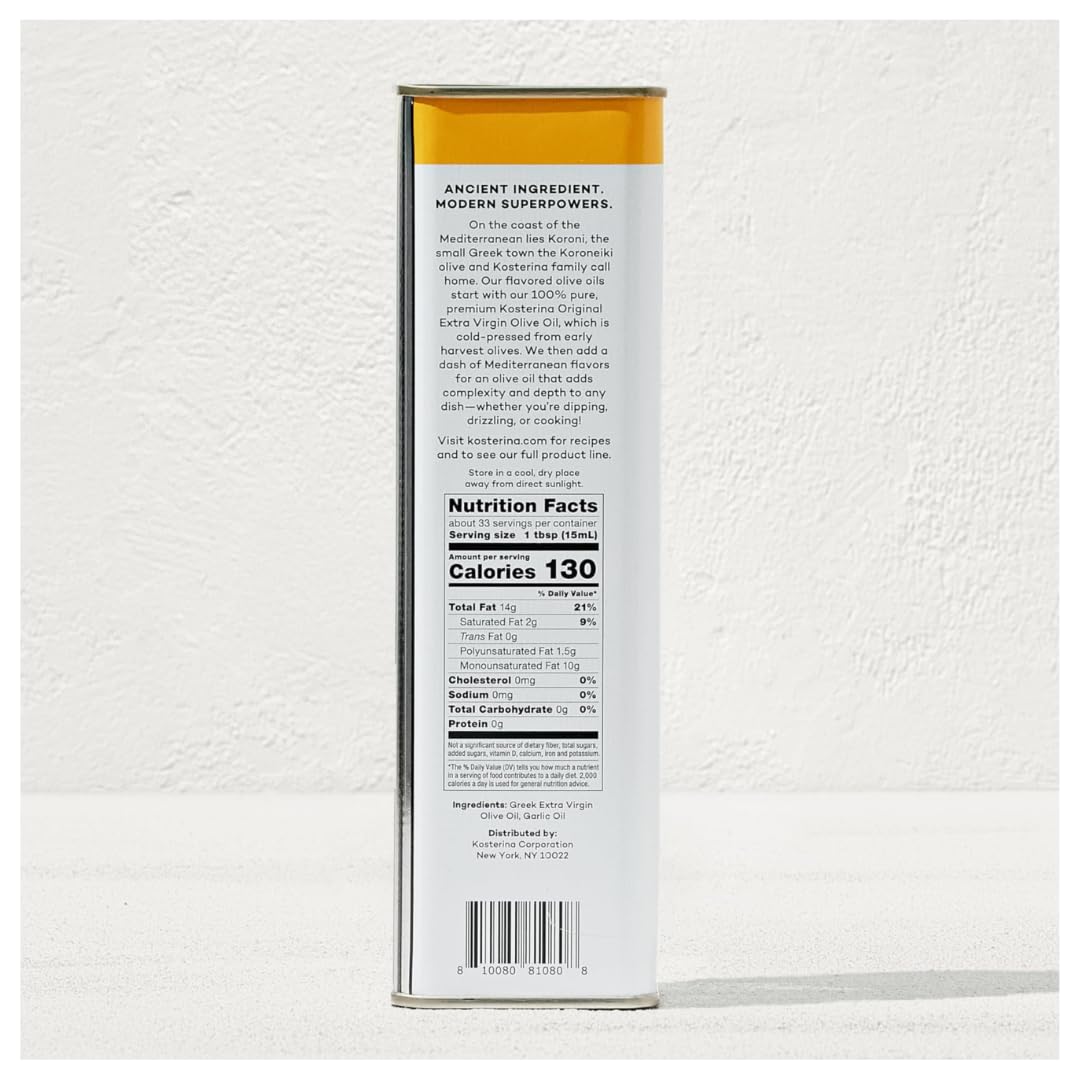 Kosterina textura del aceite en cuchara, brillo y aroma preservado