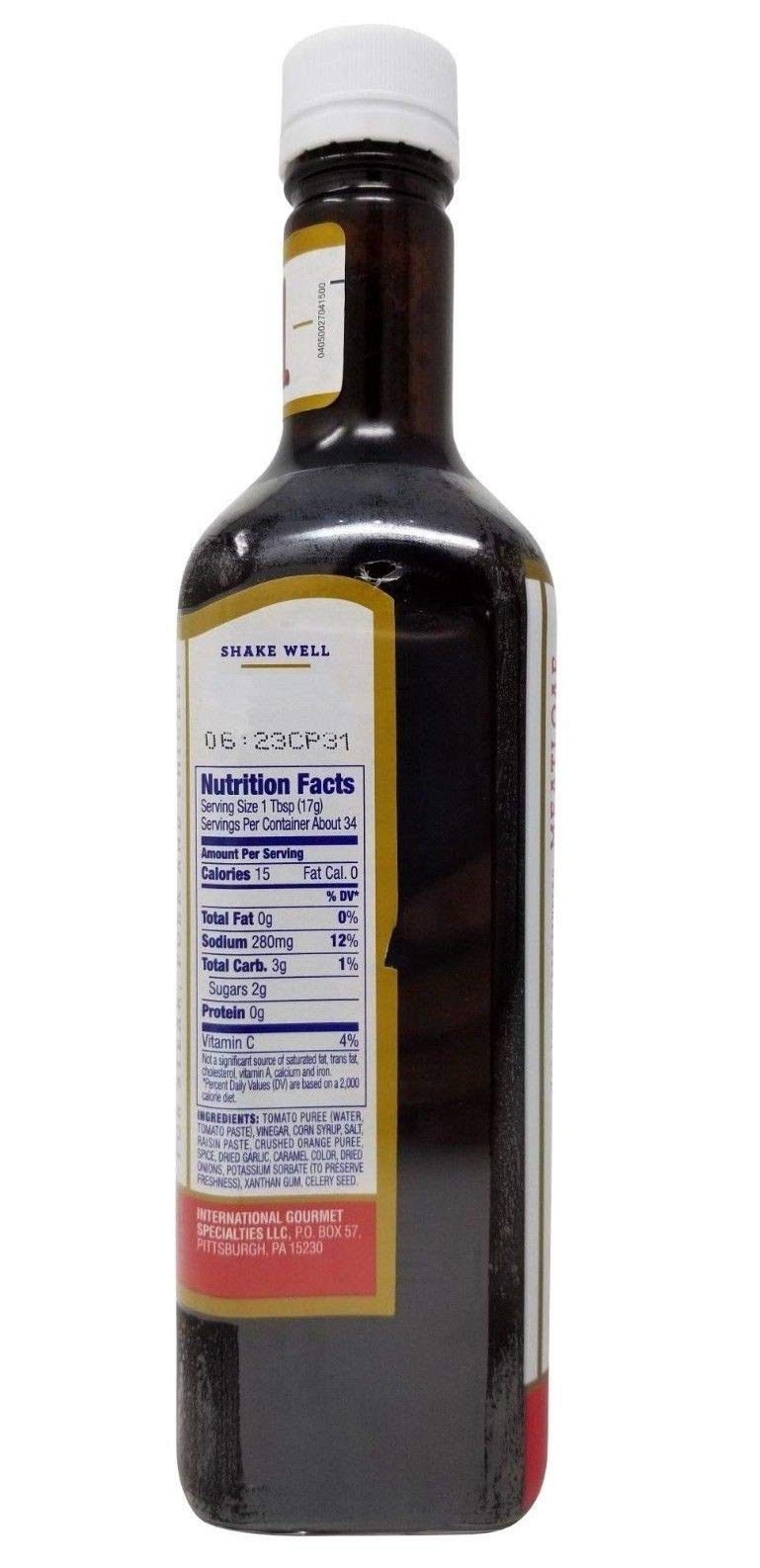 Kraft A1 dos botellas de 20 oz lado a lado demostrando la cantidad disponible