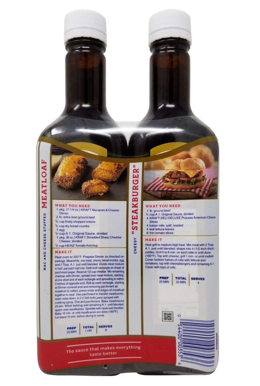 Kraft A1 textura espesa de la salsa mostrando brillo y consistencia para glasear