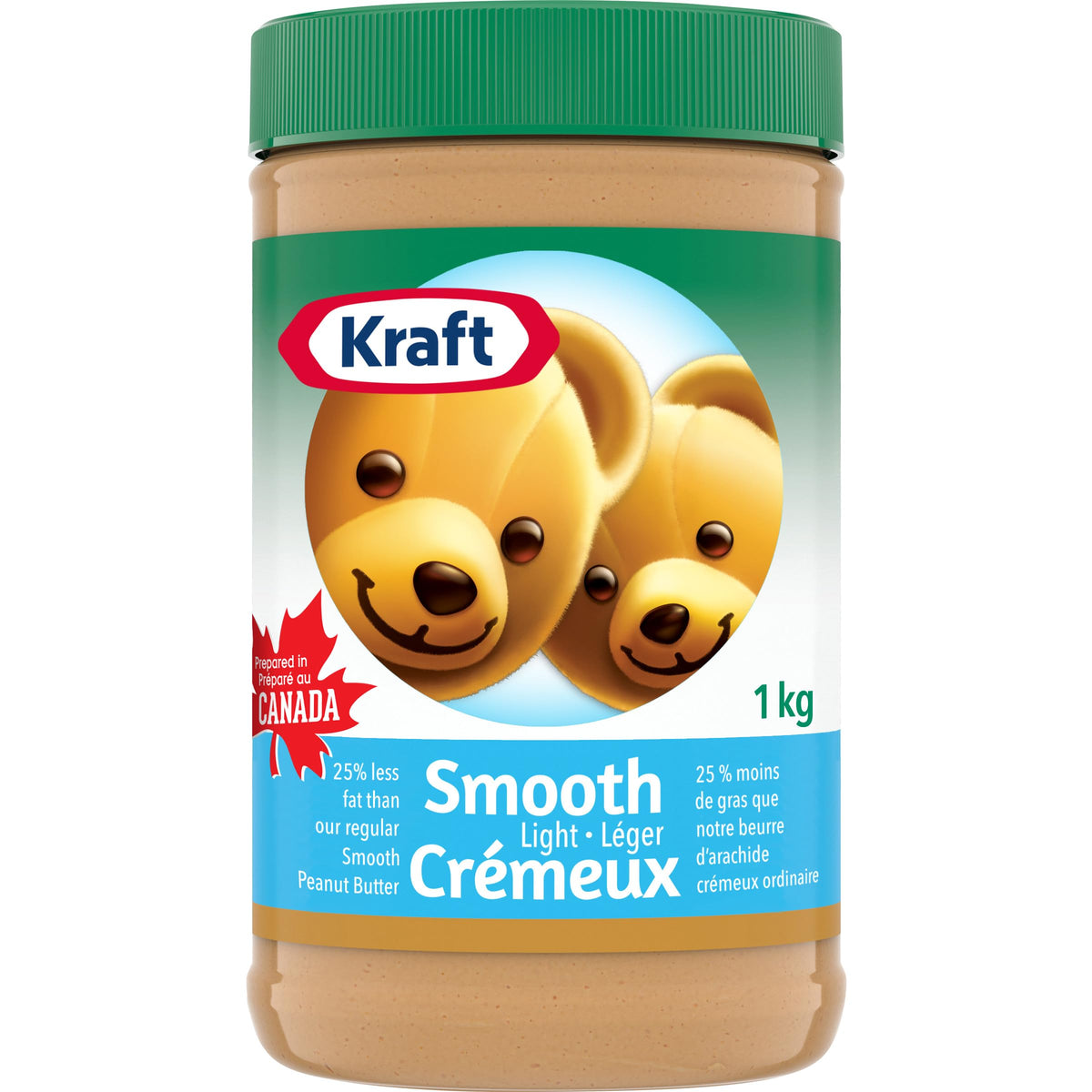 KRAFT frasco 1kg frontal mostrando marca y etiqueta, ideal para familias