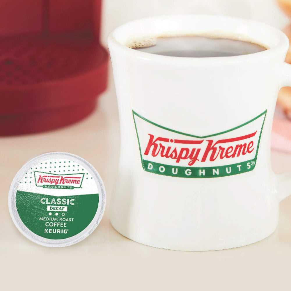 Krispy Kreme sello Orthodox Union Kosher visible en el empaque