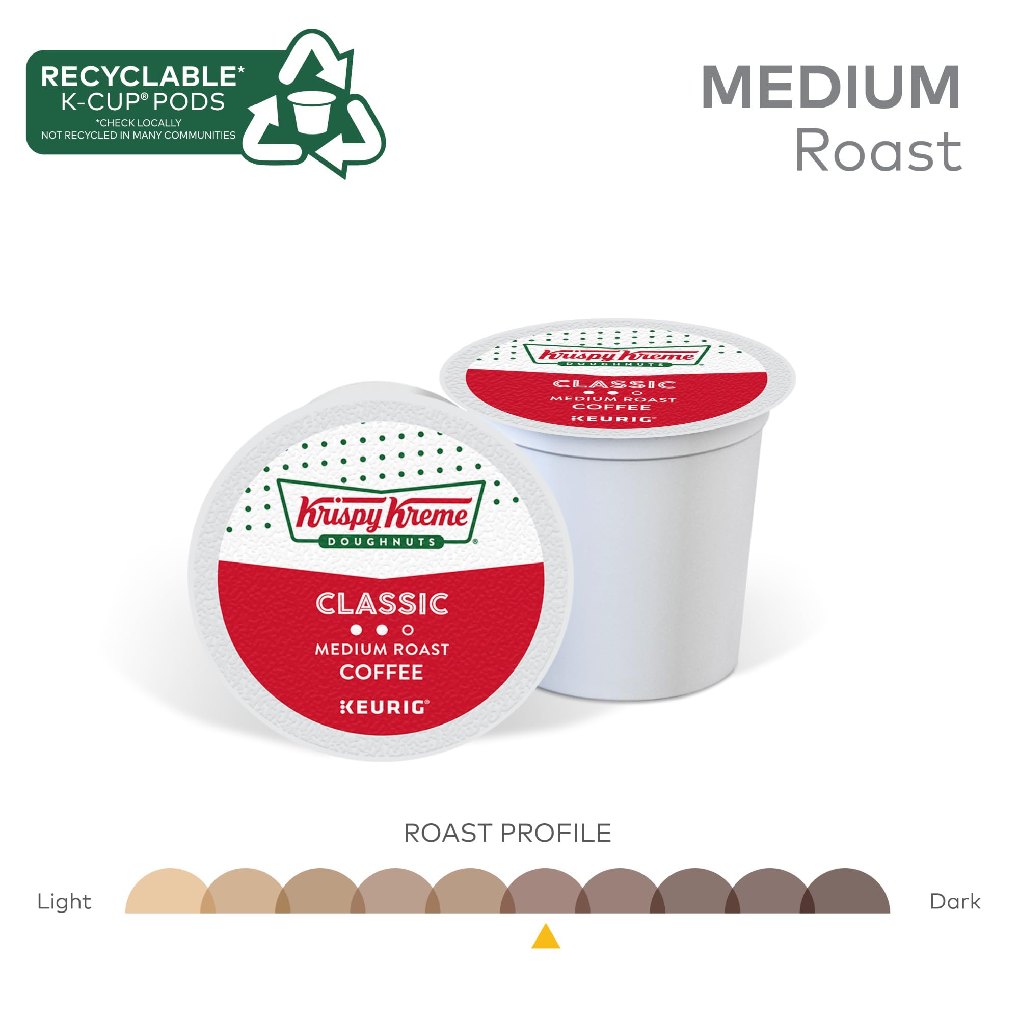 Krispy Kreme taza de café servida en mano para disfrutar con donas en casa