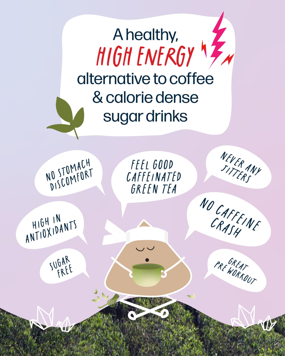 Kubo Tea etiqueta de ingredientes orgánicos, transparencia y calidad