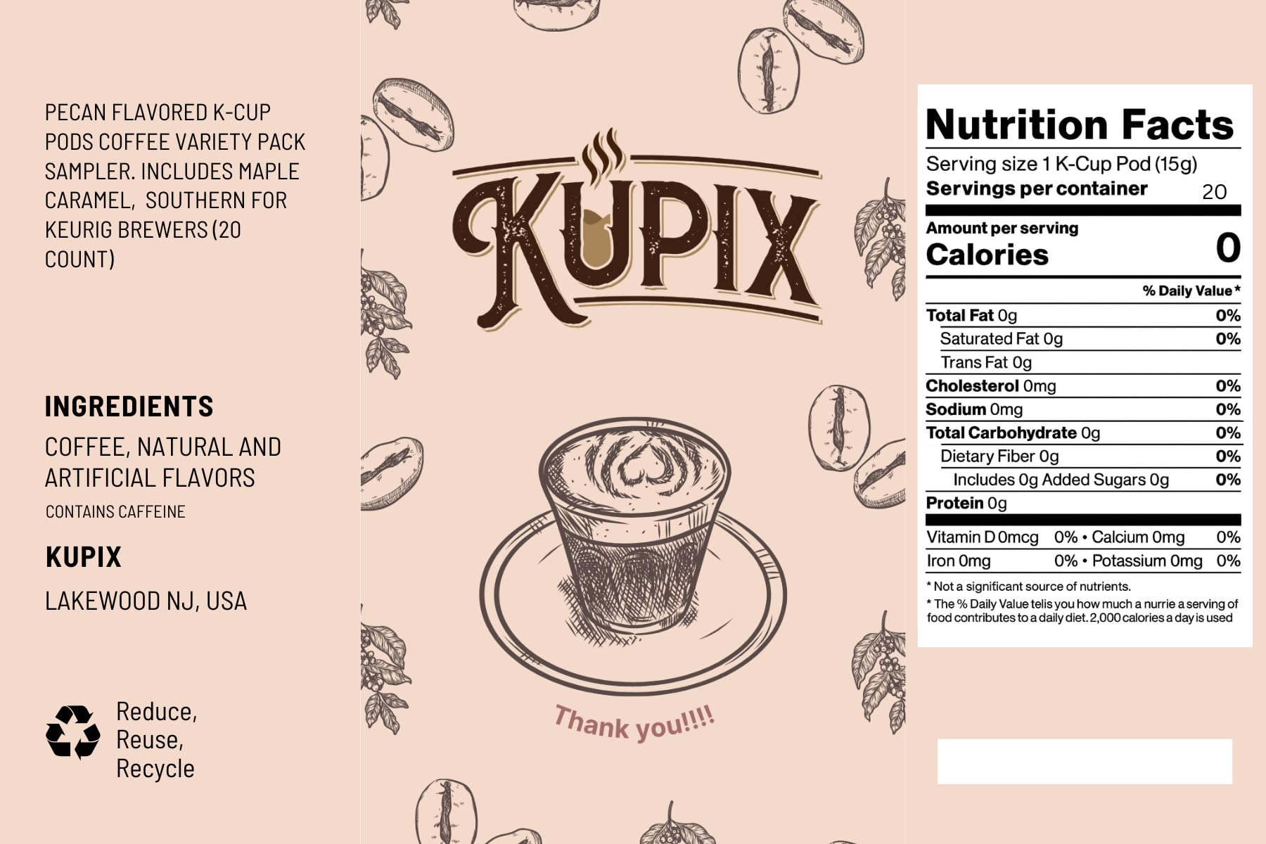 KUPIX caja regalo abierta con cápsulas organizadas lista para obsequiar