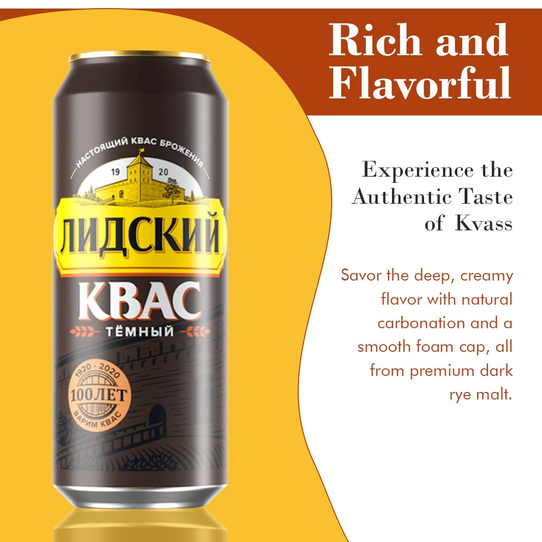 KVASS LIDSKI lata abierta con ligera carbonatación fresca