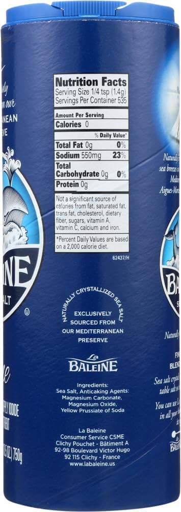 La Baleine shaker en mesa de cocina, facilita sazonar al instante
