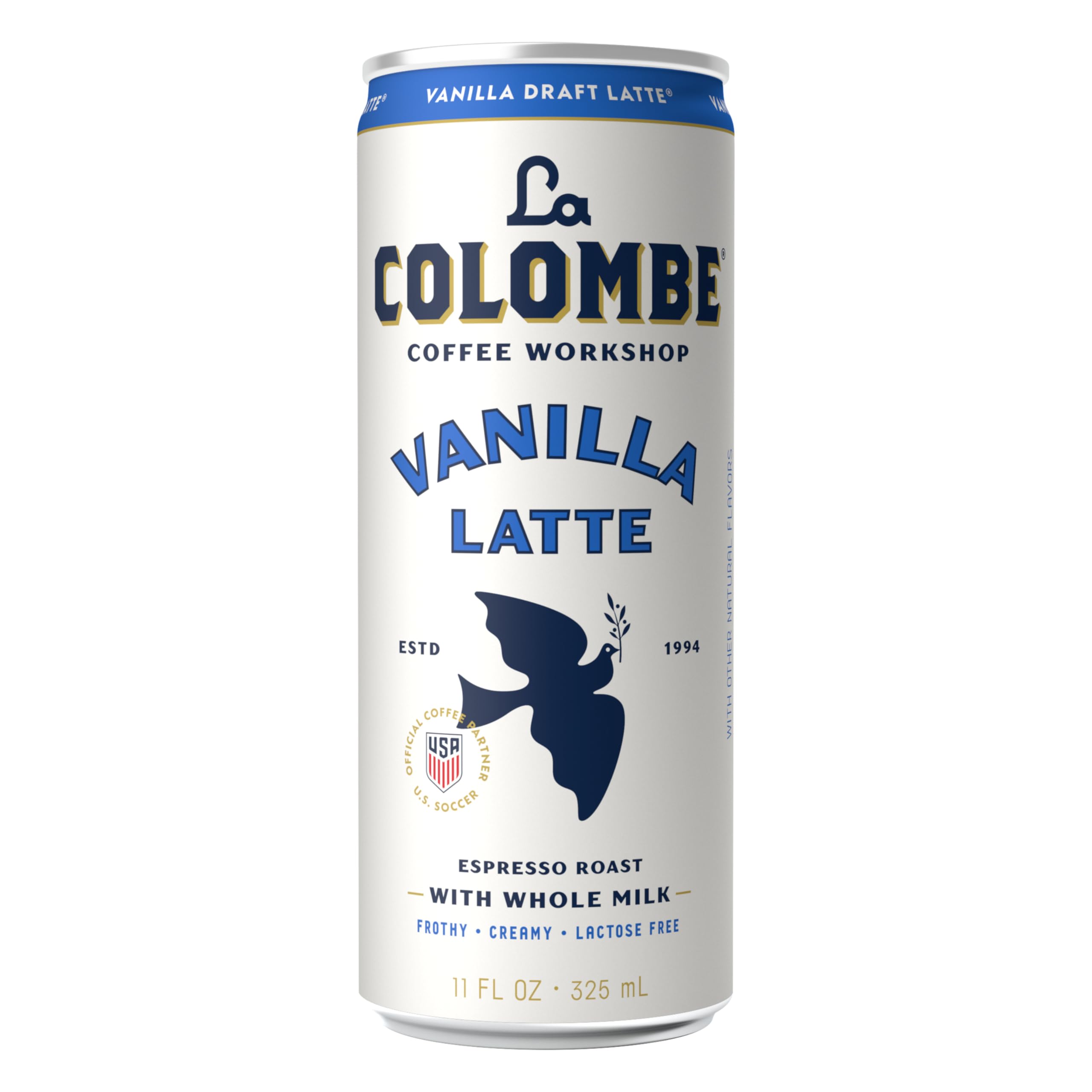 La Colombe lata fría dentro de refrigerador, perfecta para consumo inmediato