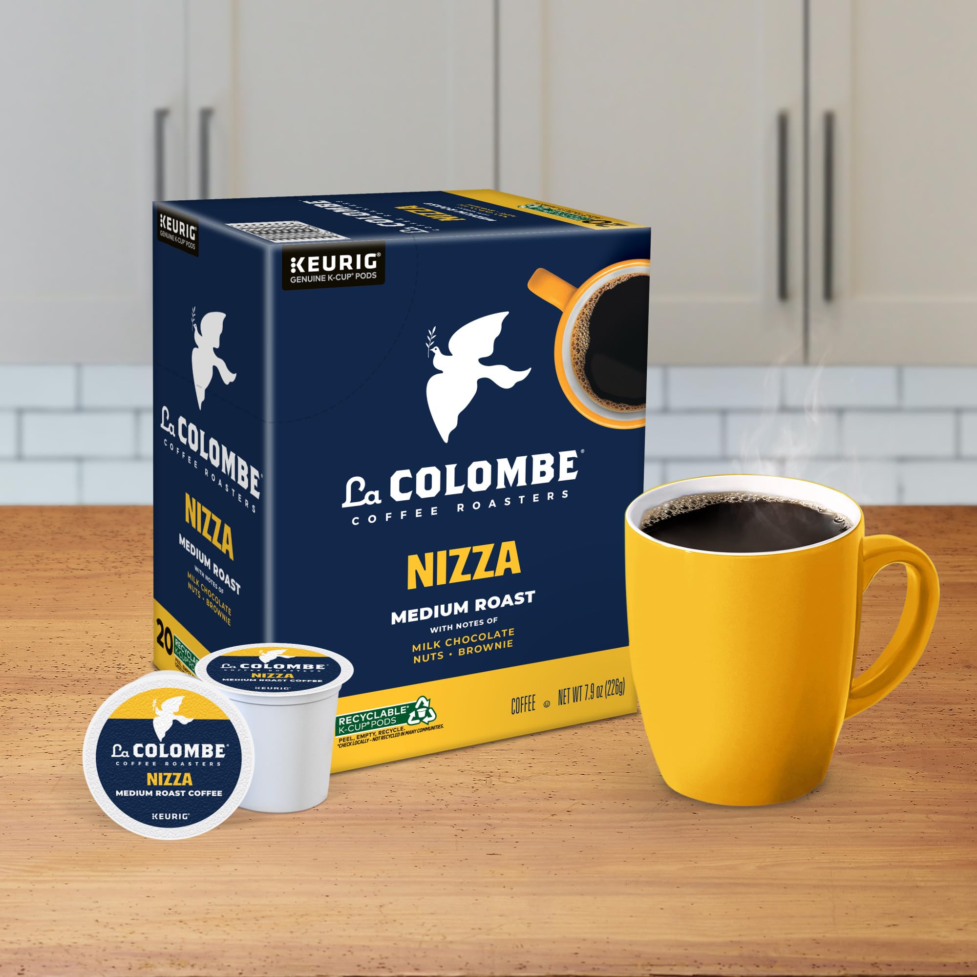 La Colombe cápsula abierta lista para reciclar mostrando proceso sencillo