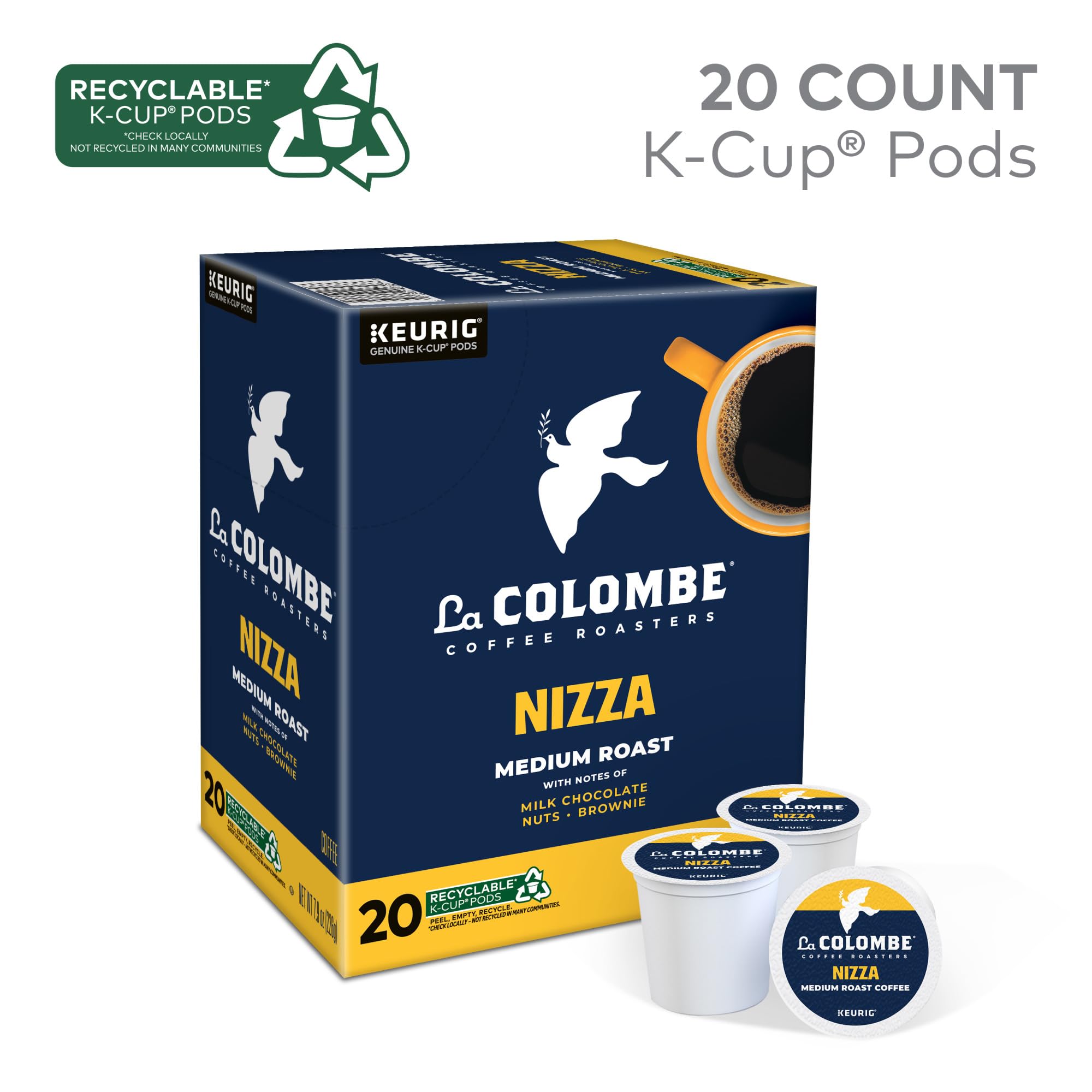 La Colombe cápsula Nizza en mano lista para usar y conveniente